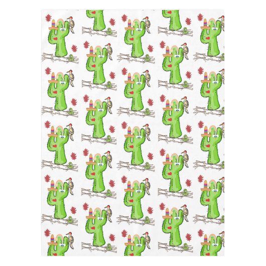 Tablecloth Cactus Bird Tischdecke (Vorderseite)