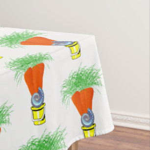 Tablecloth Carrot Beach Muschel Tischdecke