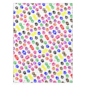 Tablecloth Colorful Colors Paw Prints Tischdecke (Vorderseite)
