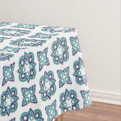 Tablecloth Country Hütte Blau & Türkis Tischdecke (Beispiel)