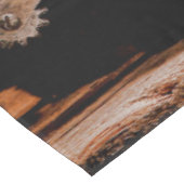 Tablecloth Cowboy Stiefel Barn Holz Rustikales Lan Tischdecke (Schrägansicht)
