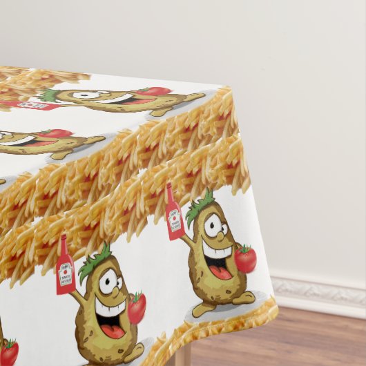 Tablecloth French Fries Potato Ketchup Tischdecke (Beispiel)