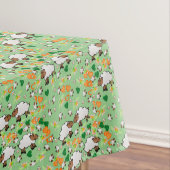Tablecloth Green Orange Hearts Sheep Tischdecke (Beispiel)
