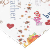 Tablecloth Happy Thanksgiving Segne unsere Zuhause Tischdecke (Schrägansicht)