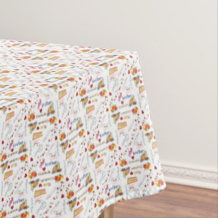 Tablecloth Happy Thanksgiving Segne unsere Zuhause Tischdecke