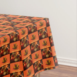 Tablecloth Happy Thanksgiving Segne unsere Zuhause Tischdecke
