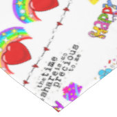 Tablecloth Happy Valentine's Day Happy Birthday Tischdecke (Schrägansicht)