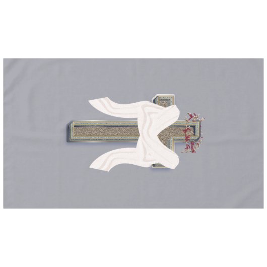 Tablecloth Haushaltswäsche Grau Hintergrund Tischdecke (Vorderseite (Horizontal))