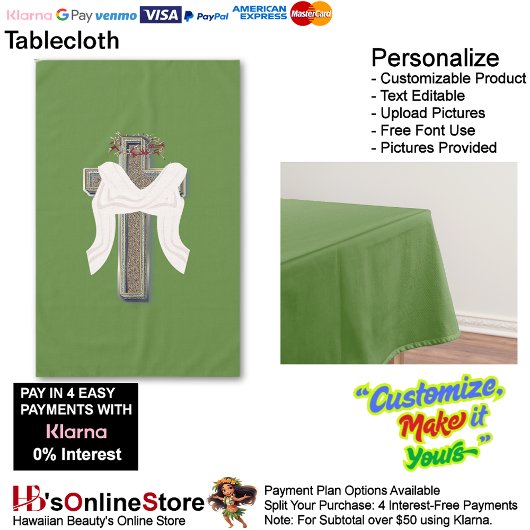 Tablecloth Household Leinen Grüner Hintergrund Tischdecke