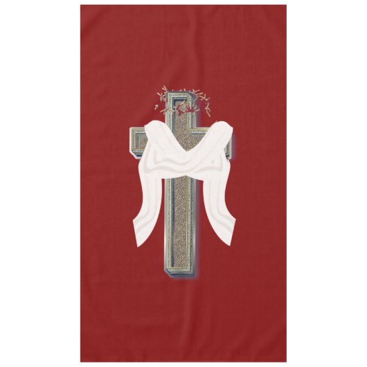 Tablecloth Household Leinen Red Background Tischdecke (Vorderseite)