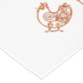 Tablecloth - Kupferdraht Hühner Tischdecke (Schrägansicht)