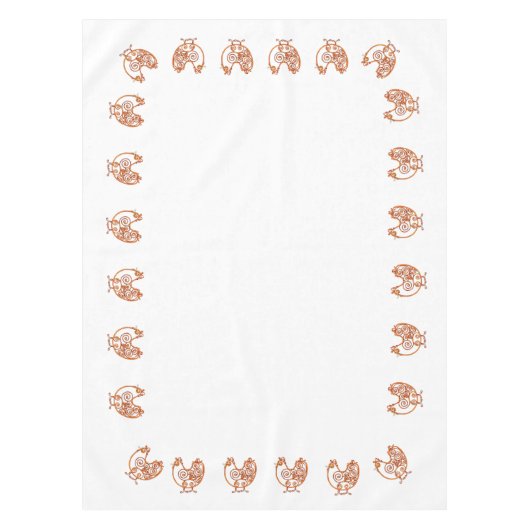 Tablecloth - Kupferdraht Hühner Tischdecke (Vorderseite)