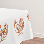 Tablecloth - Kupferdraht Hühner Tischdecke (Beispiel)