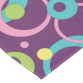 Tablecloth Lila Circles Tischdecke (Schrägansicht)