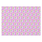 Tablecloth Lila Karierter Elephant Tischdecke (Vorderseite (Horizontal))