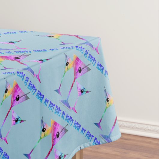 TABLECLOTH - MEINE DIET ENDET IN DER GLÜCKSSTUNDE TISCHDECKE (Beispiel)