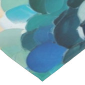 Tablecloth Ocean Waves Abstrakte Malerei nautisch Tischdecke (Schrägansicht)