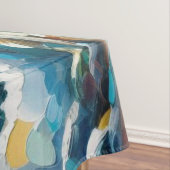 Tablecloth Ocean Waves Abstrakte Malerei nautisch Tischdecke (Beispiel)