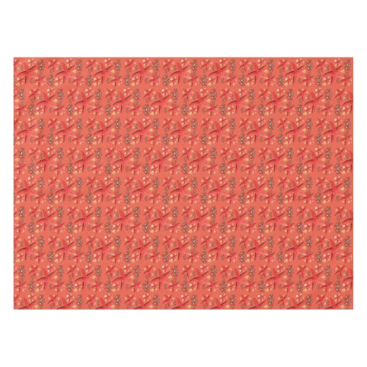 Tablecloth Orange Crab Starfish Beach Tischdecke (Vorderseite (Horizontal))