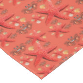 Tablecloth Orange Crab Starfish Beach Tischdecke (Schrägansicht)