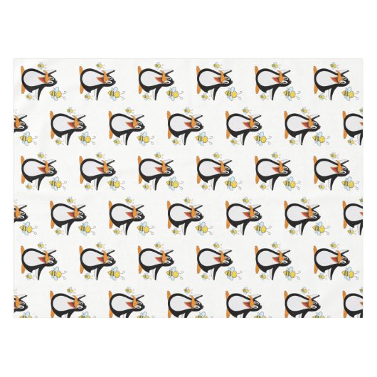 Tablecloth Penguin Bumblebee Tischdecke (Vorderseite (Horizontal))