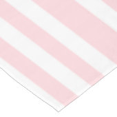 Tablecloth Pink & White Stripe Tischdecke (Schrägansicht)