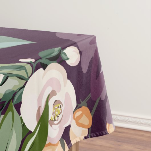 Tablecloth Plum Lila Rose Gold Geometric Tischdecke (Beispiel)