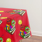Tablecloth Red Bookworm Books Apple Tischdecke (Beispiel)