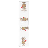 Tablecloth Runner Happy Thanksgiving Day Kurzer Tischläufer (Vorderseite)