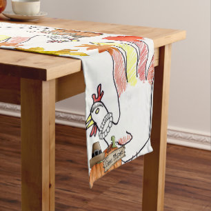 Tablecloth Runner Happy Thanksgiving Day Kurzer Tischläufer