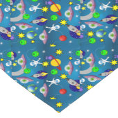 Tablecloth Runner Spaceship Stars Moon Planets Kurzer Tischläufer (Ecke)
