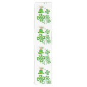 Tablecloth Runner St. Patrick's Day Mice Kurzer Tischläufer (Vorderseite)