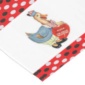 Tablecloth Runner Valentines Duck Kurzer Tischläufer (Ecke)