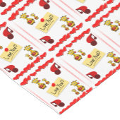 Tablecloth Runner Valentines Giraffe Kurzer Tischläufer (Ecke)