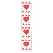 Tablecloth Runner Valentines God is Liebe Kurzer Tischläufer (Vorderseite)
