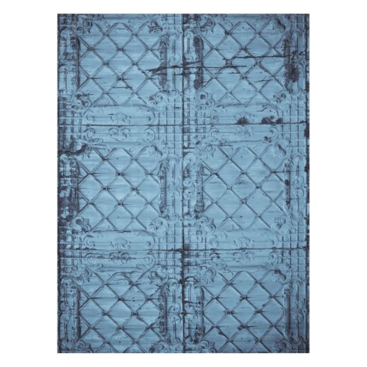Tablecloth Rustic Tin Panel Decken Country Wester (Vorderseite)