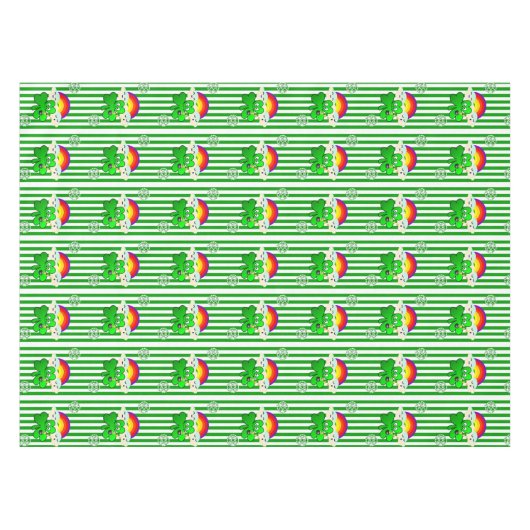 Tablecloth Saint Patrick's Day Clover Tischdecke (Vorderseite (Horizontal))