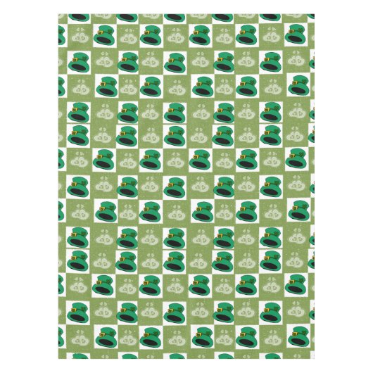 Tablecloth Saint Patrick's Day Hats Herz Tischdecke (Vorderseite)