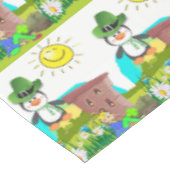 Tablecloth Saint Patrick's Day Penguin Tischdecke (Schrägansicht)
