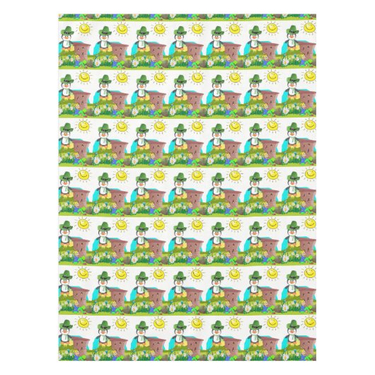 Tablecloth Saint Patrick's Day Penguin Tischdecke (Vorderseite)