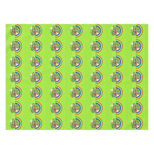 Tablecloth Saint Patrick's Day Rainbow Tischdecke (Vorderseite (Horizontal))