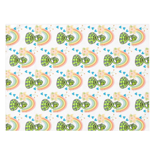 Tablecloth Snake Rainbow Tischdecke (Vorderseite (Horizontal))