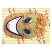Tablecloth Stripe Potato, Französisch Fries, Ketch Tischdecke (Vorderseite (Horizontal))