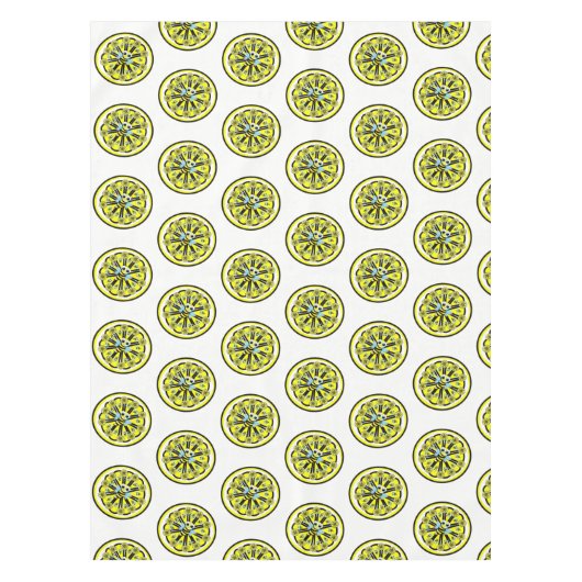 Tablecloth Summer Fun Bumblebee Lemon Tischdecke (Vorderseite)