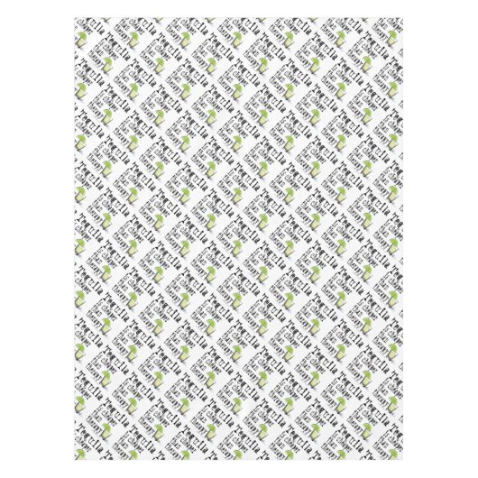 TABLECLOTH - TEQUILA, KÄPFER ALS THERAPIE TISCHDECKE (Vorderseite)