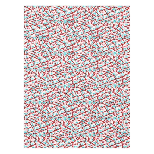 Tablecloth Toothbrush Zahnbürste Zahnpasta Smile Z Tischdecke (Vorderseite)