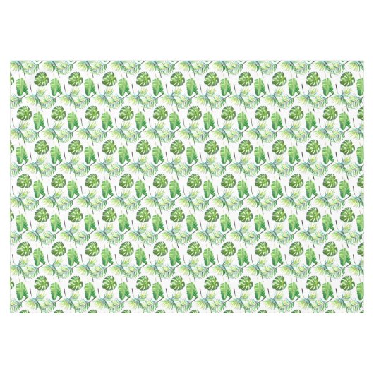 Tablecloth-Tropical-Blätter Tischdecke (Vorderseite (Horizontal))