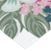 Tablecloth Tropical Blume auf Blue Ombre Tischdecke (Schrägansicht)
