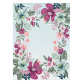 Tablecloth Tropical Blume auf Blue Ombre Tischdecke (Vorderseite)