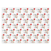 Tablecloth Valentine's Day Heart Fire Snowman Tischdecke (Vorderseite (Horizontal))